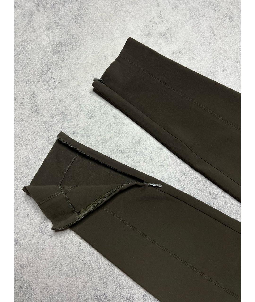 GUCCI Хаки брюки узкие, фото 3