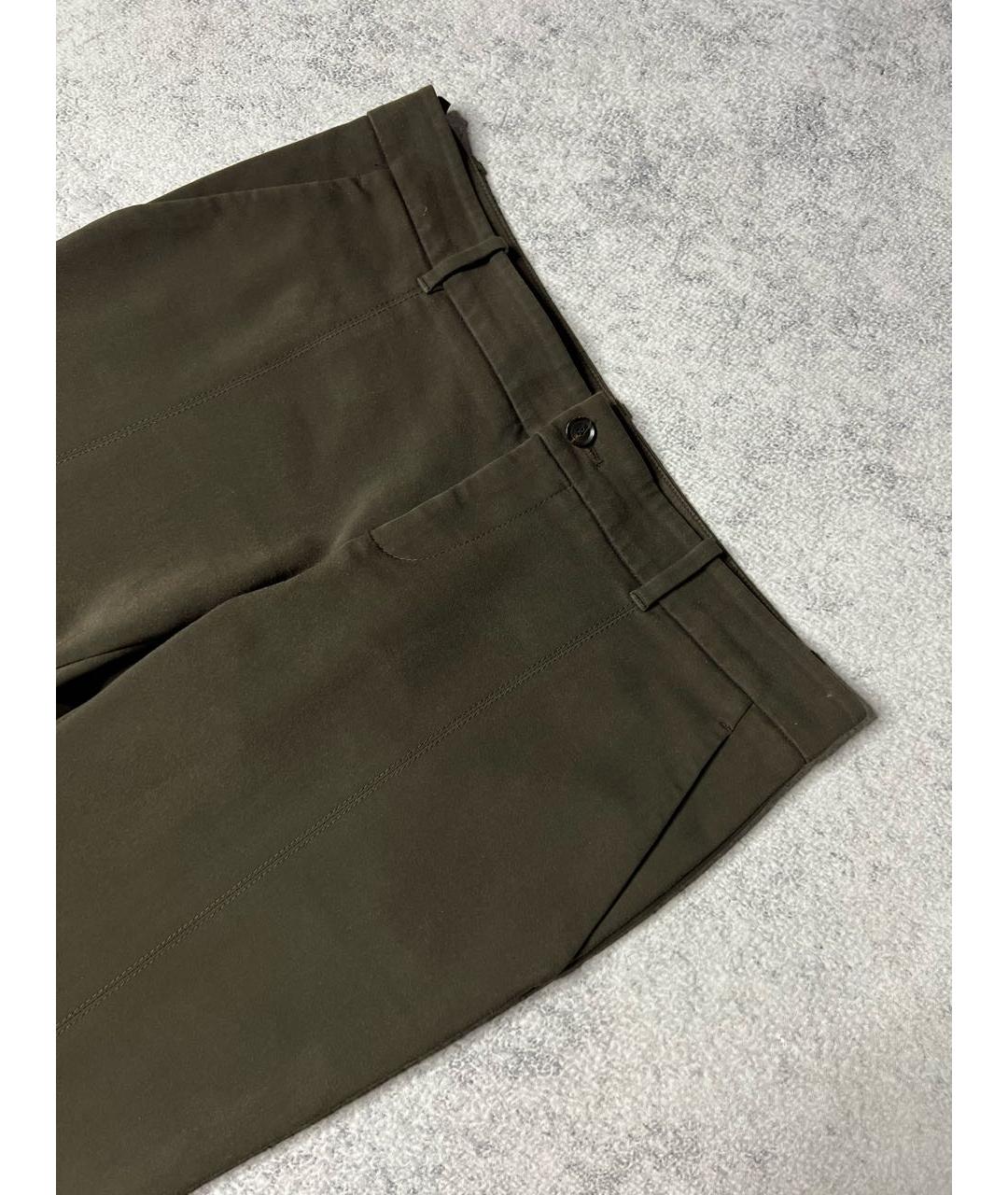GUCCI Хаки брюки узкие, фото 2
