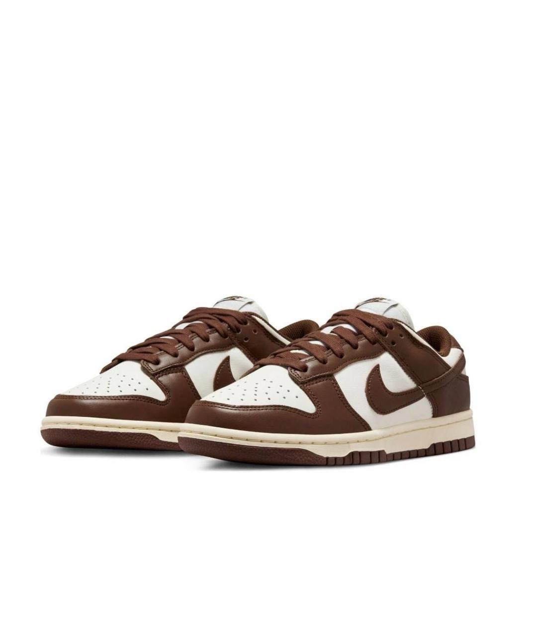 NIKE Коричневые кожаные кроссовки, фото 2