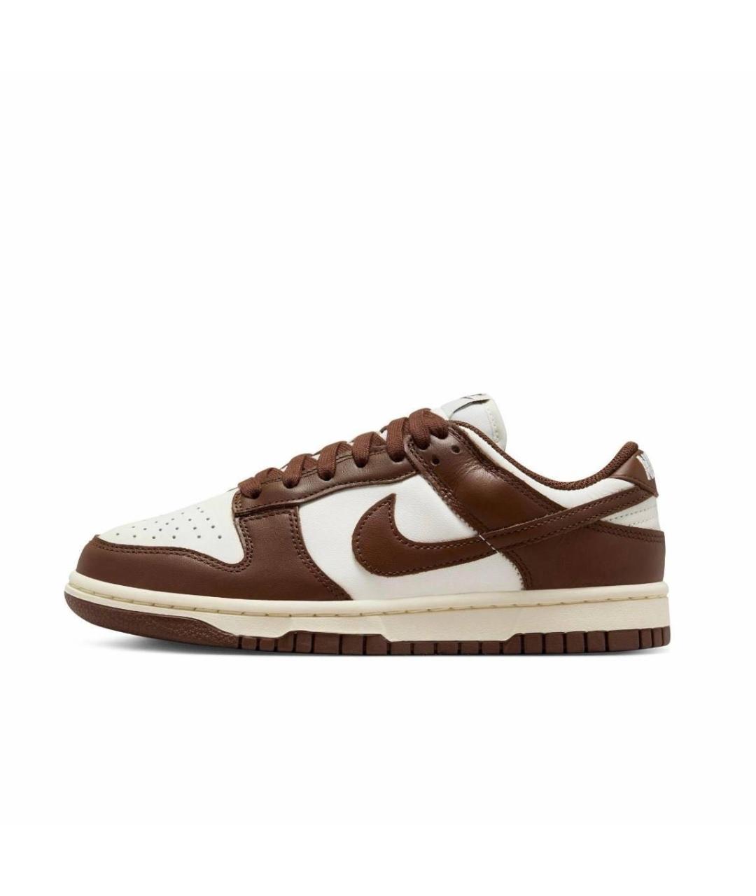 NIKE Коричневые кожаные кроссовки, фото 5