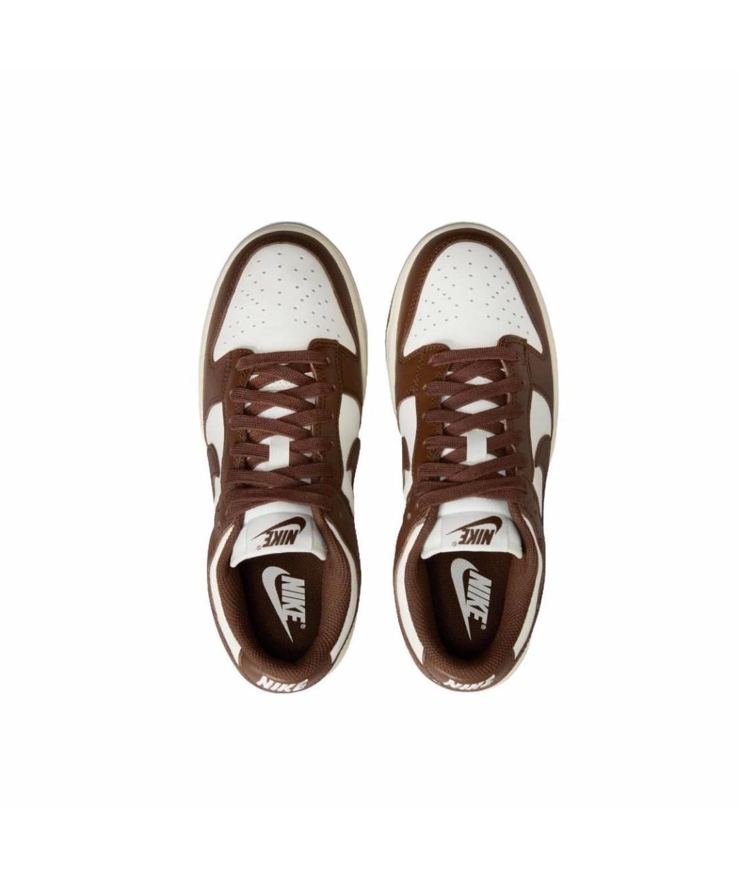 NIKE Коричневые кожаные кроссовки, фото 3