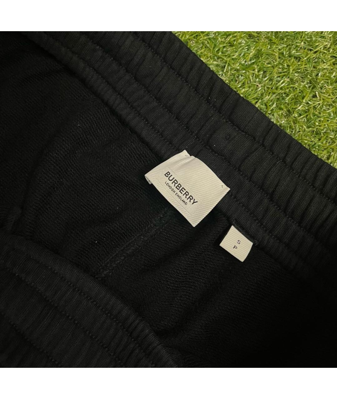 BURBERRY Черные хлопковые повседневные брюки, фото 3