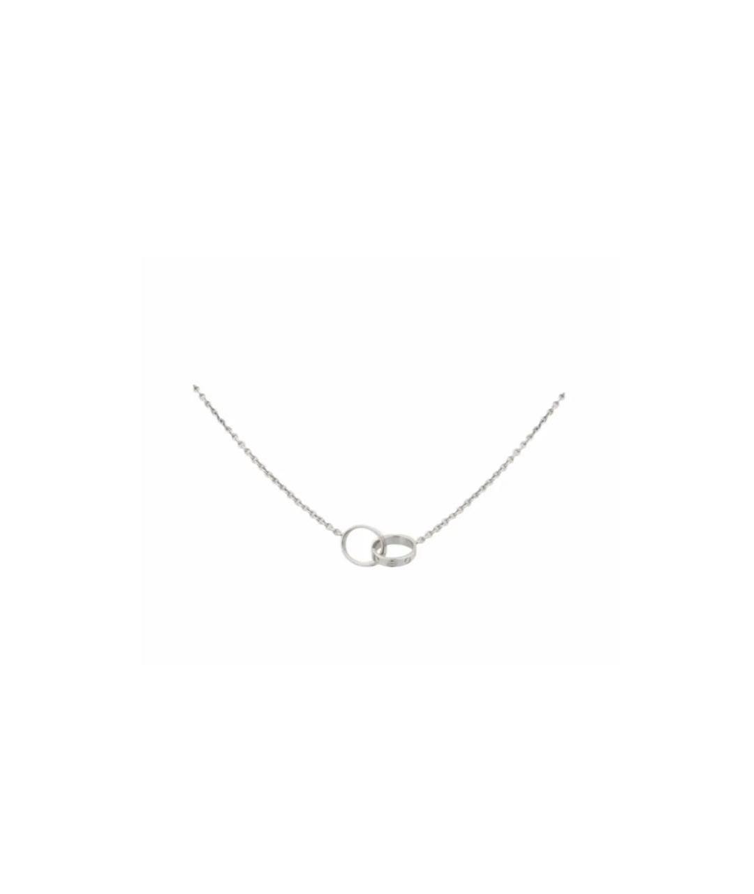CARTIER Серебряное колье из белого золота, фото 1