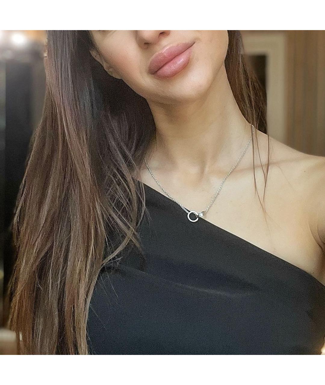 CARTIER Серебряное колье из белого золота, фото 5