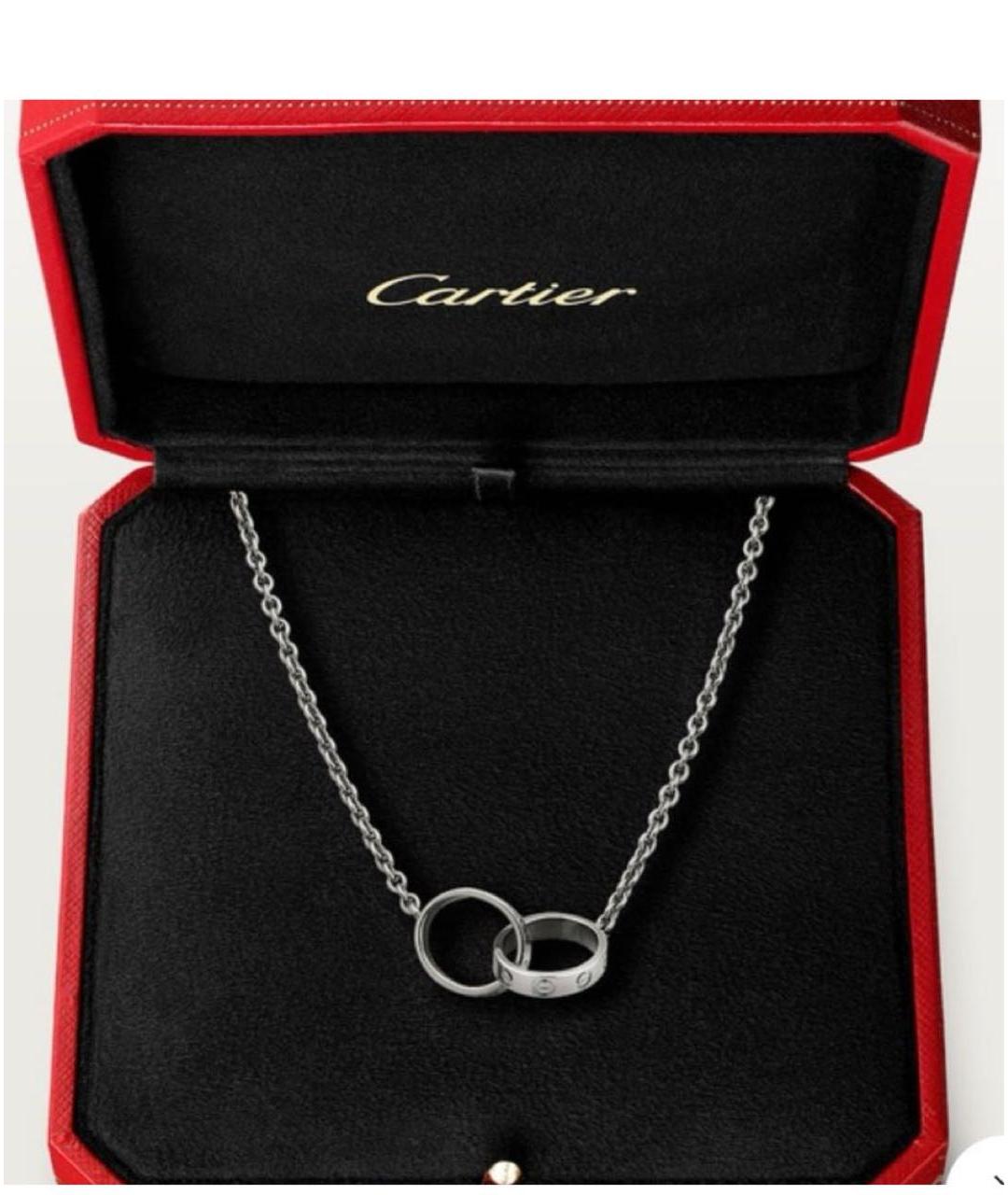 CARTIER Серебряное колье из белого золота, фото 3