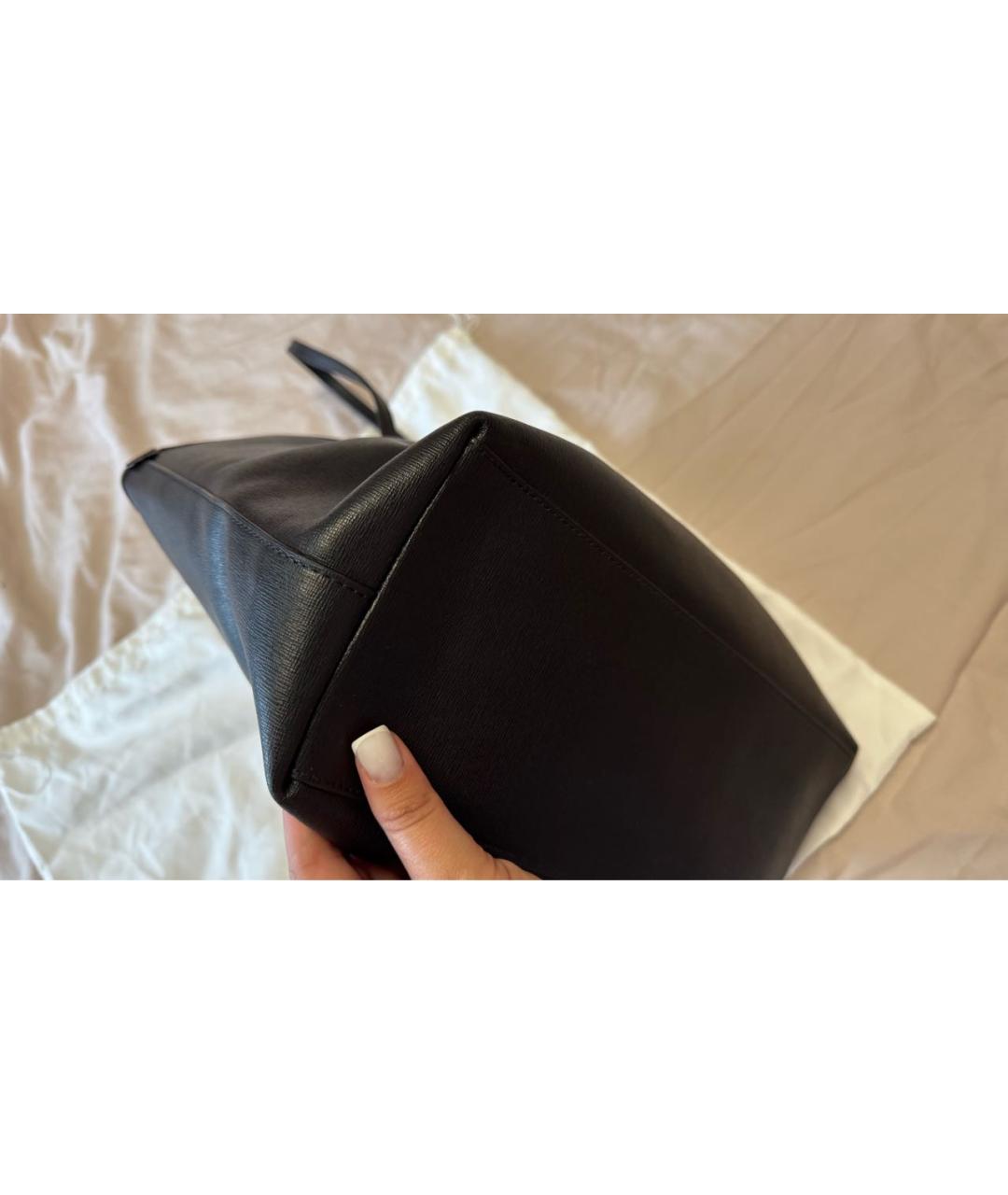 FURLA Черная сумка тоут из искусственной кожи, фото 7