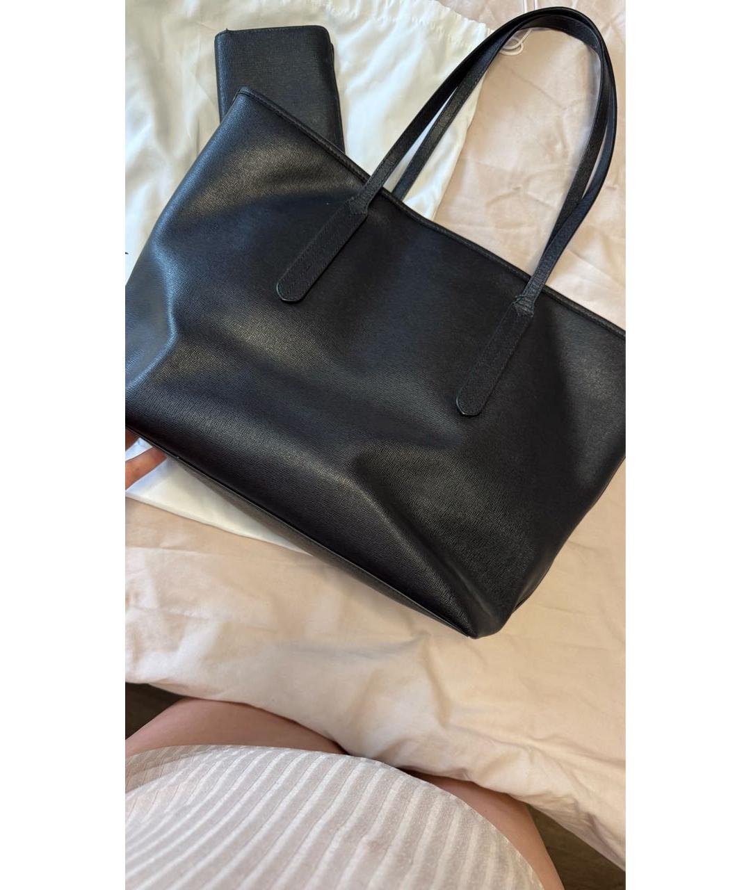 FURLA Черная сумка тоут из искусственной кожи, фото 3