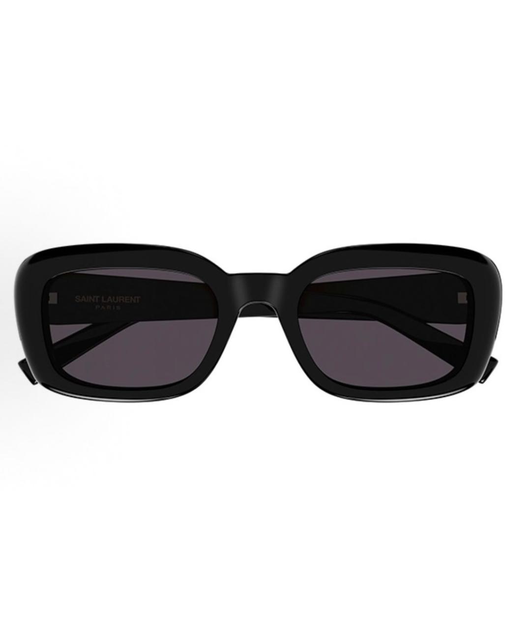 SAINT LAURENT Черные пластиковые солнцезащитные очки, фото 2