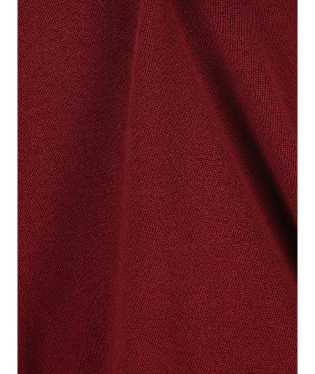 MIU MIU Бордовый шерстяной джемпер / свитер, фото 3