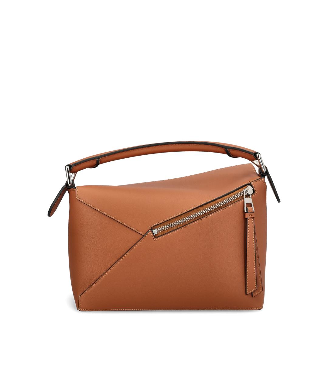 LOEWE Коричневая кожаная сумка через плечо, фото 4