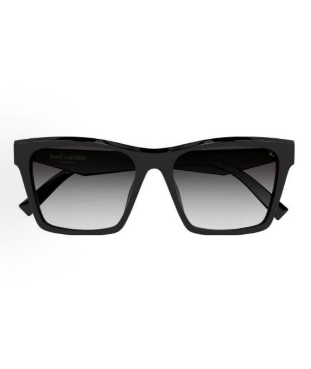 SAINT LAURENT Черные пластиковые солнцезащитные очки, фото 2