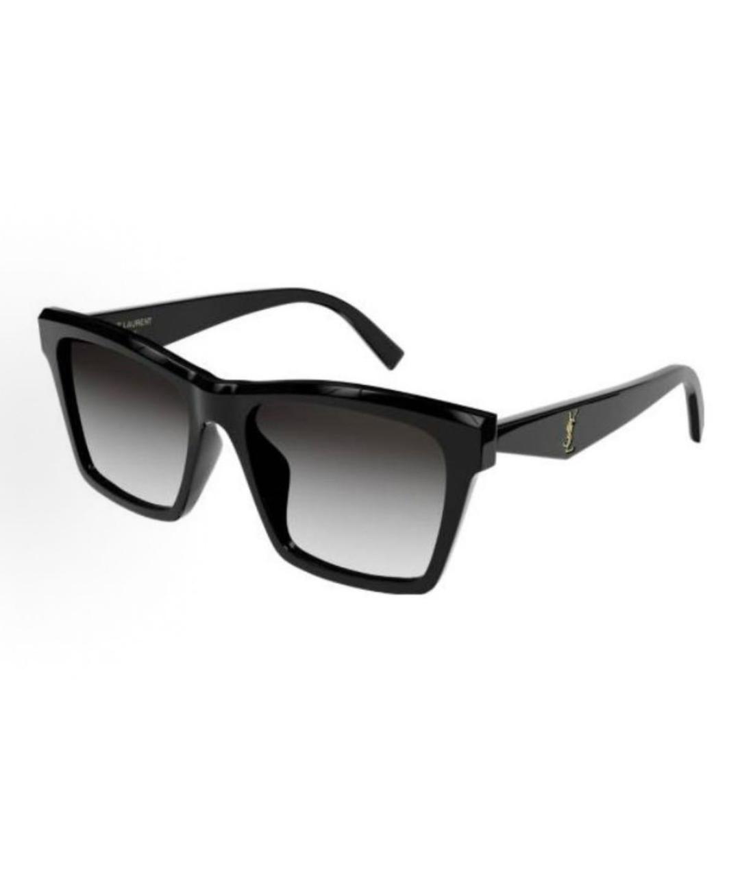 SAINT LAURENT Черные пластиковые солнцезащитные очки, фото 1