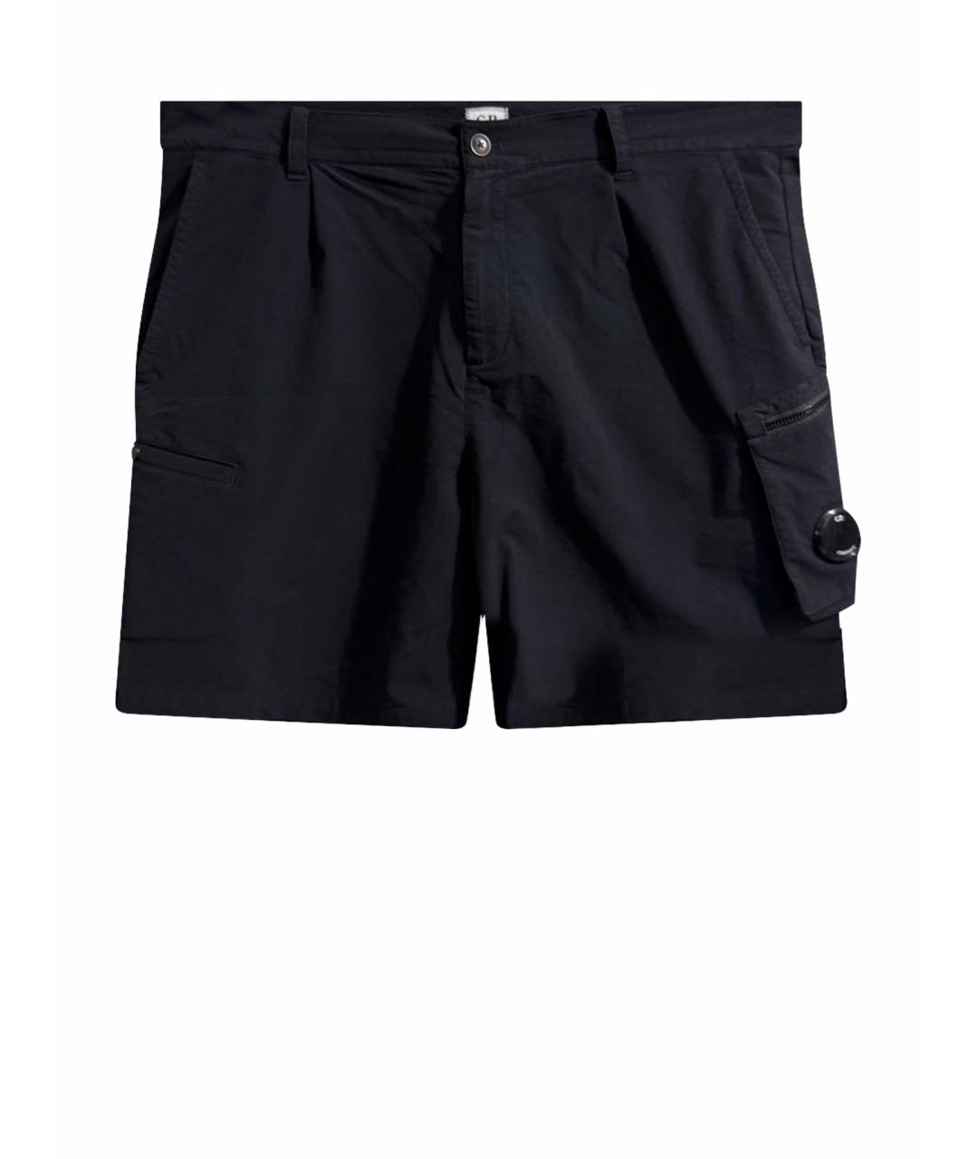 CP COMPANY Черные полиэстеровые шорты, фото 1