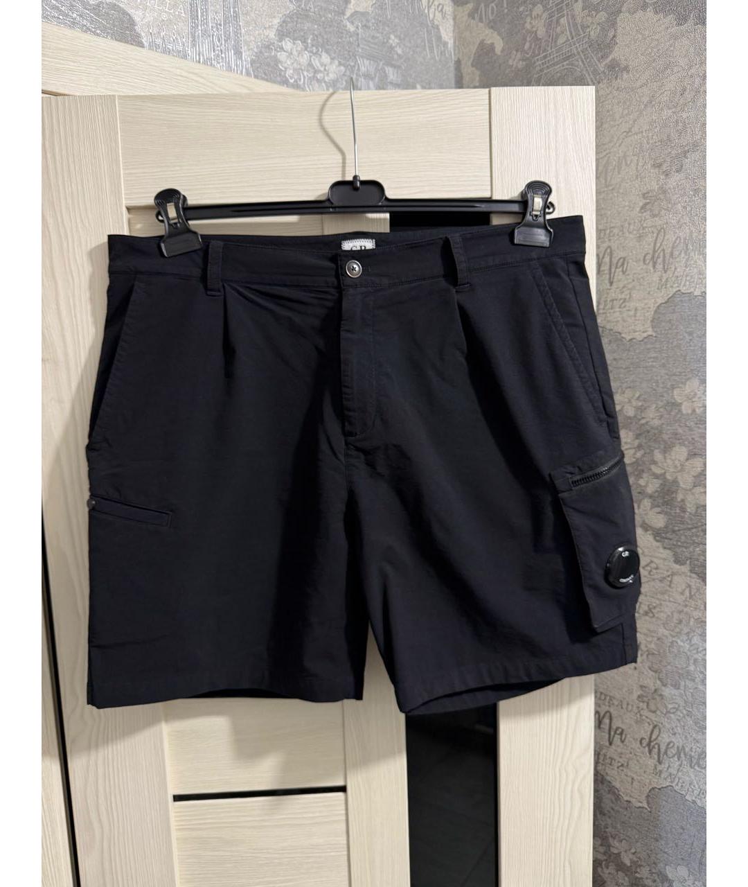 CP COMPANY Черные полиэстеровые шорты, фото 7