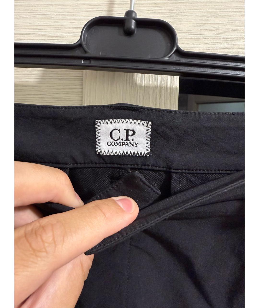 CP COMPANY Черные полиэстеровые шорты, фото 4
