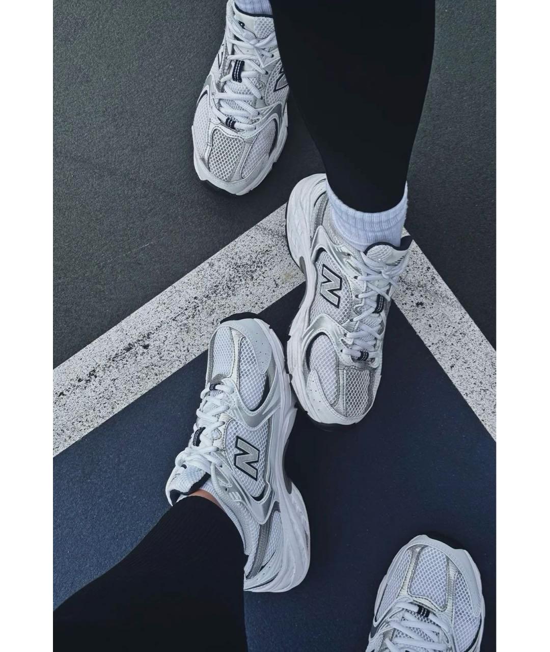NEW BALANCE Белые текстильные низкие кроссовки / кеды, фото 8