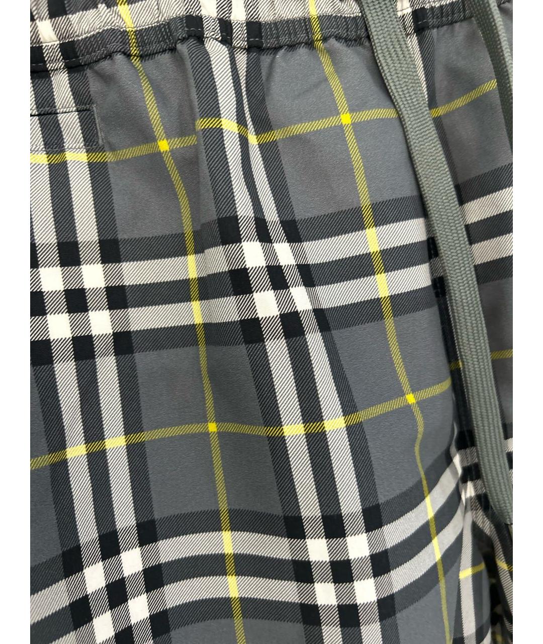 BURBERRY Антрацитовые полиэстеровые шорты, фото 4