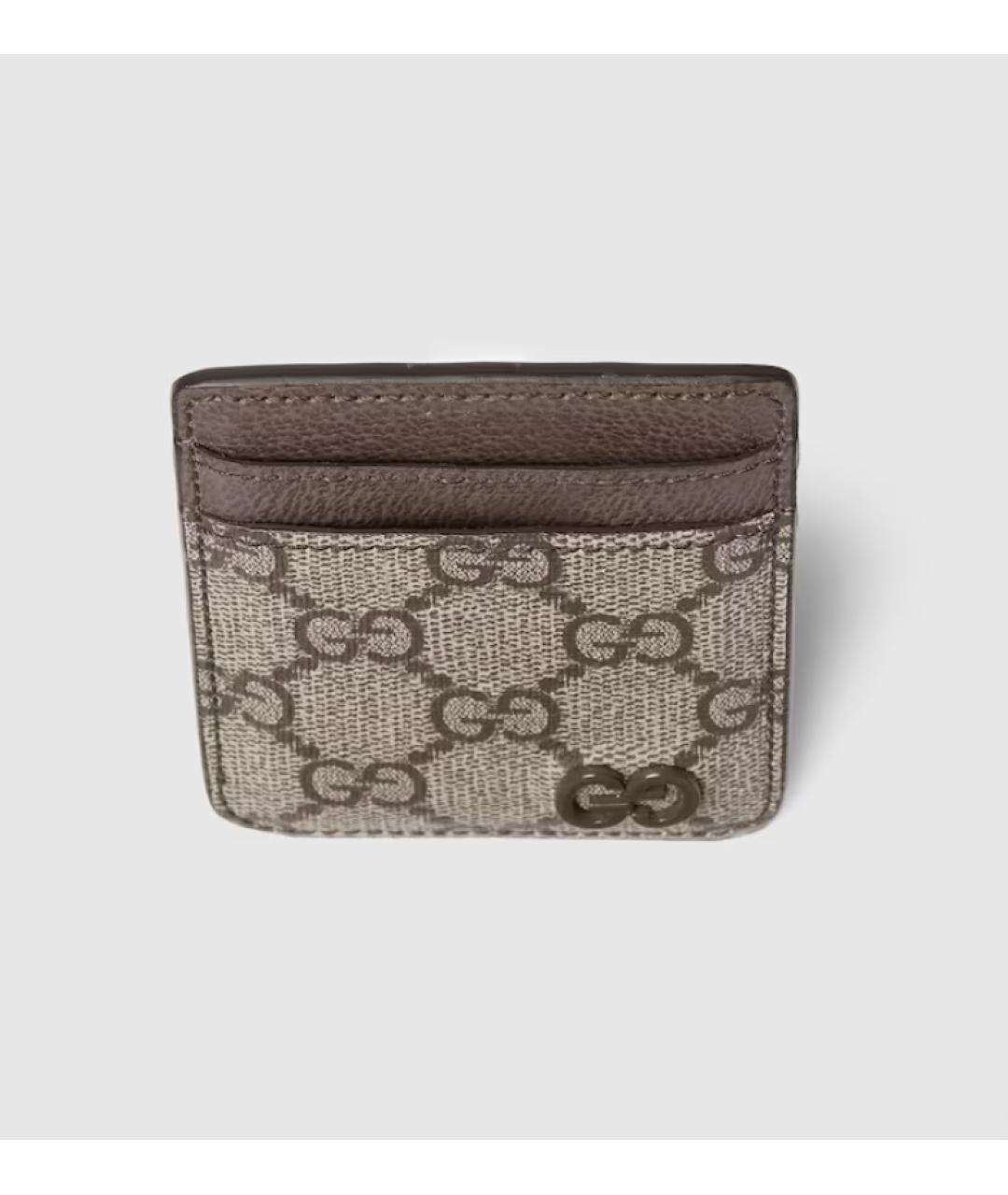 GUCCI Коричневый кожаный кардхолдер, фото 2
