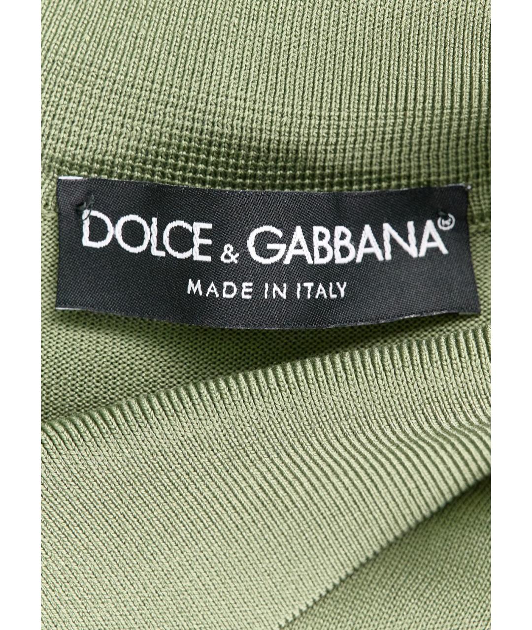 DOLCE&GABBANA Зеленые поло с коротким рукавом, фото 3