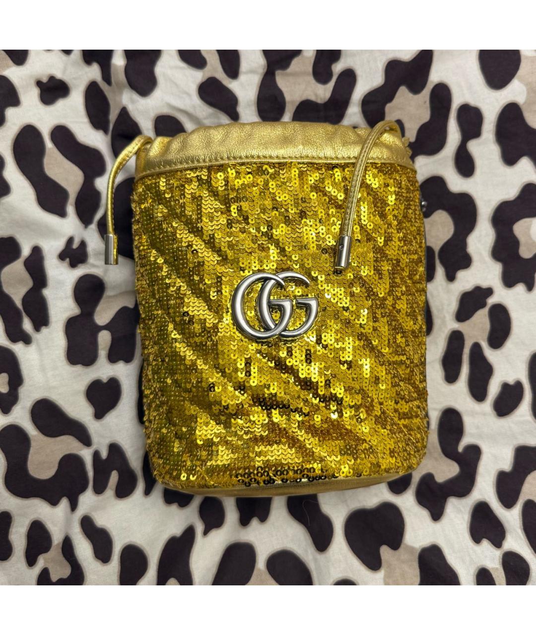 GUCCI Золотая сумка через плечо, фото 9