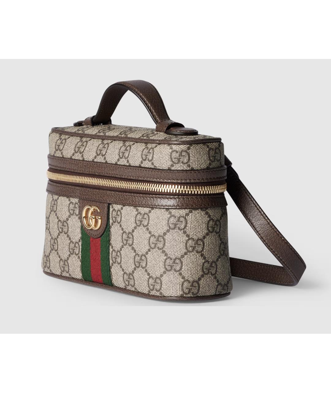 GUCCI Коричневая кожаная сумка через плечо, фото 2