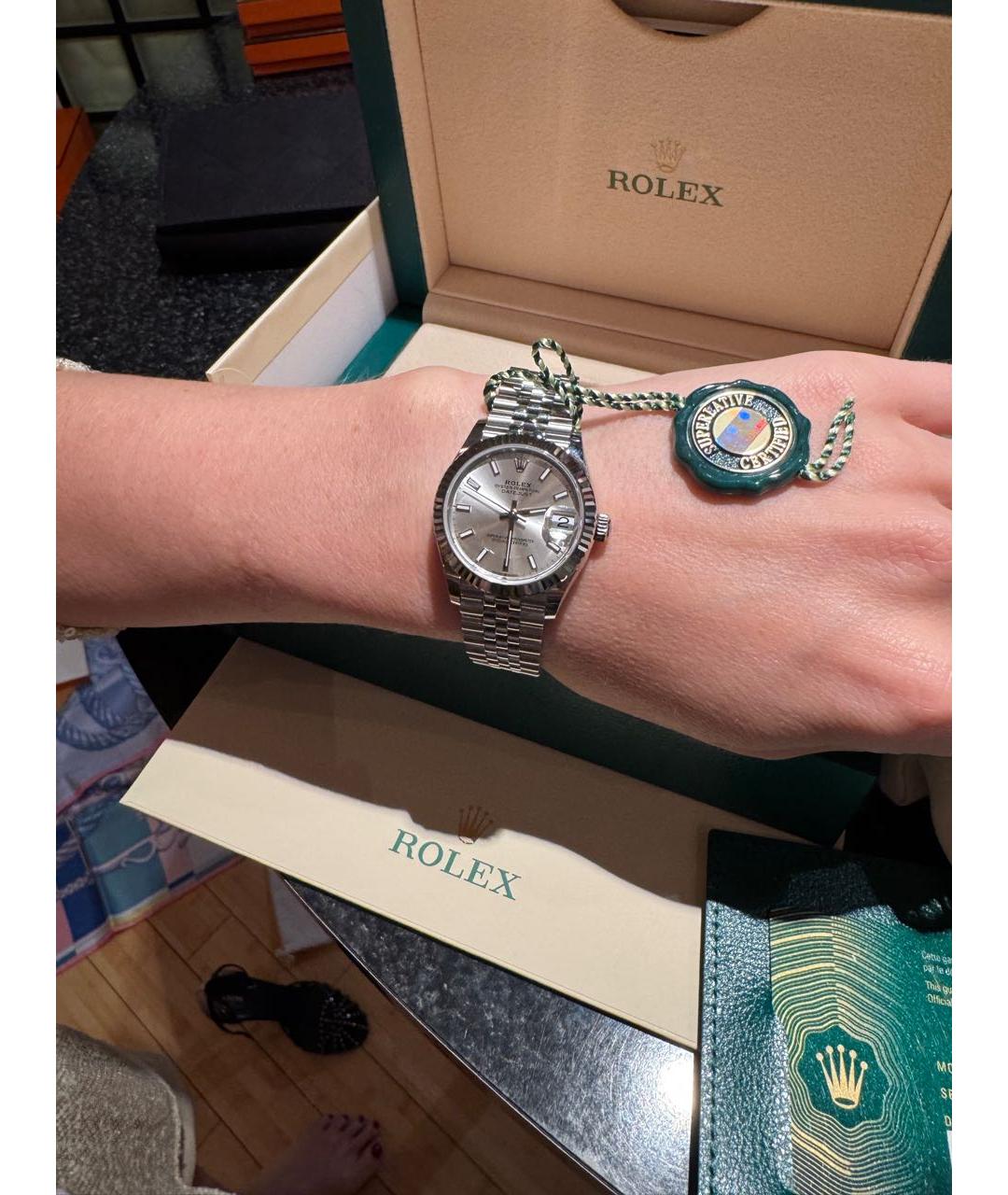 ROLEX Часы из белого золота, фото 4