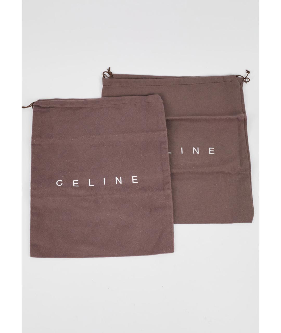 CELINE Коричневые кожаные босоножки, фото 6