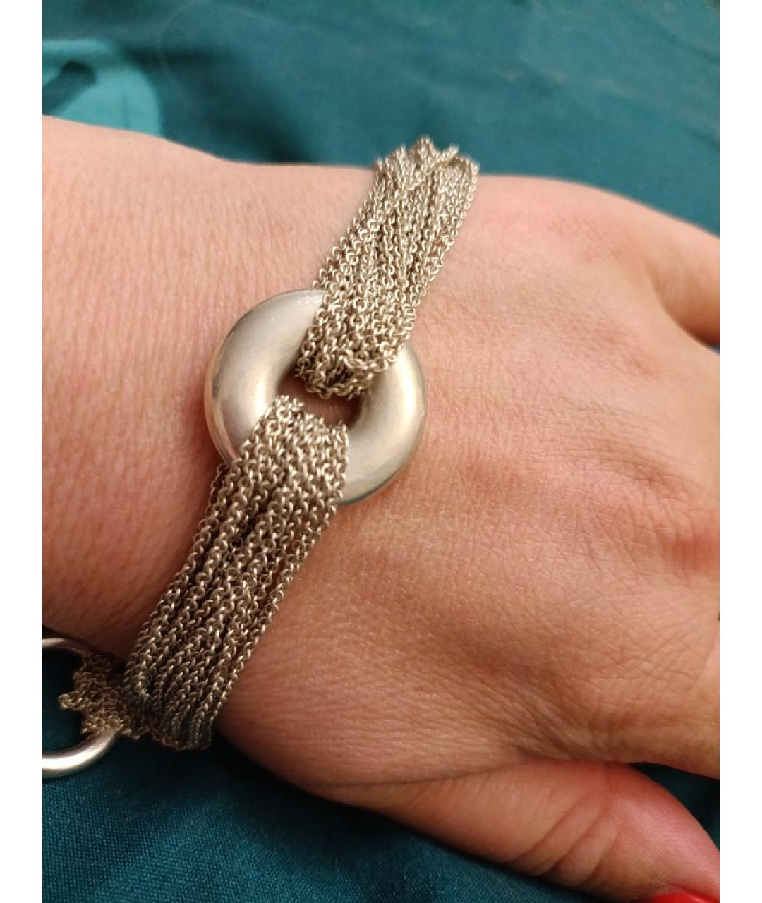 TIFFANY&CO Серебрянный серебряный браслет, фото 5