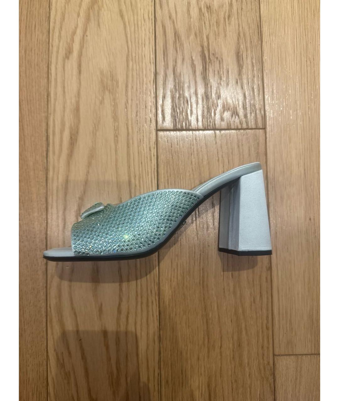 PRADA Салатовые босоножки, фото 8
