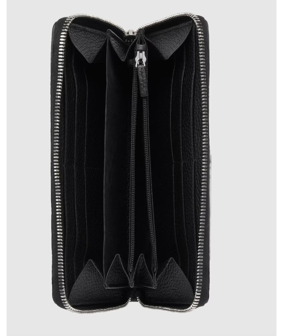 GUCCI Черный кожаный кошелек, фото 2