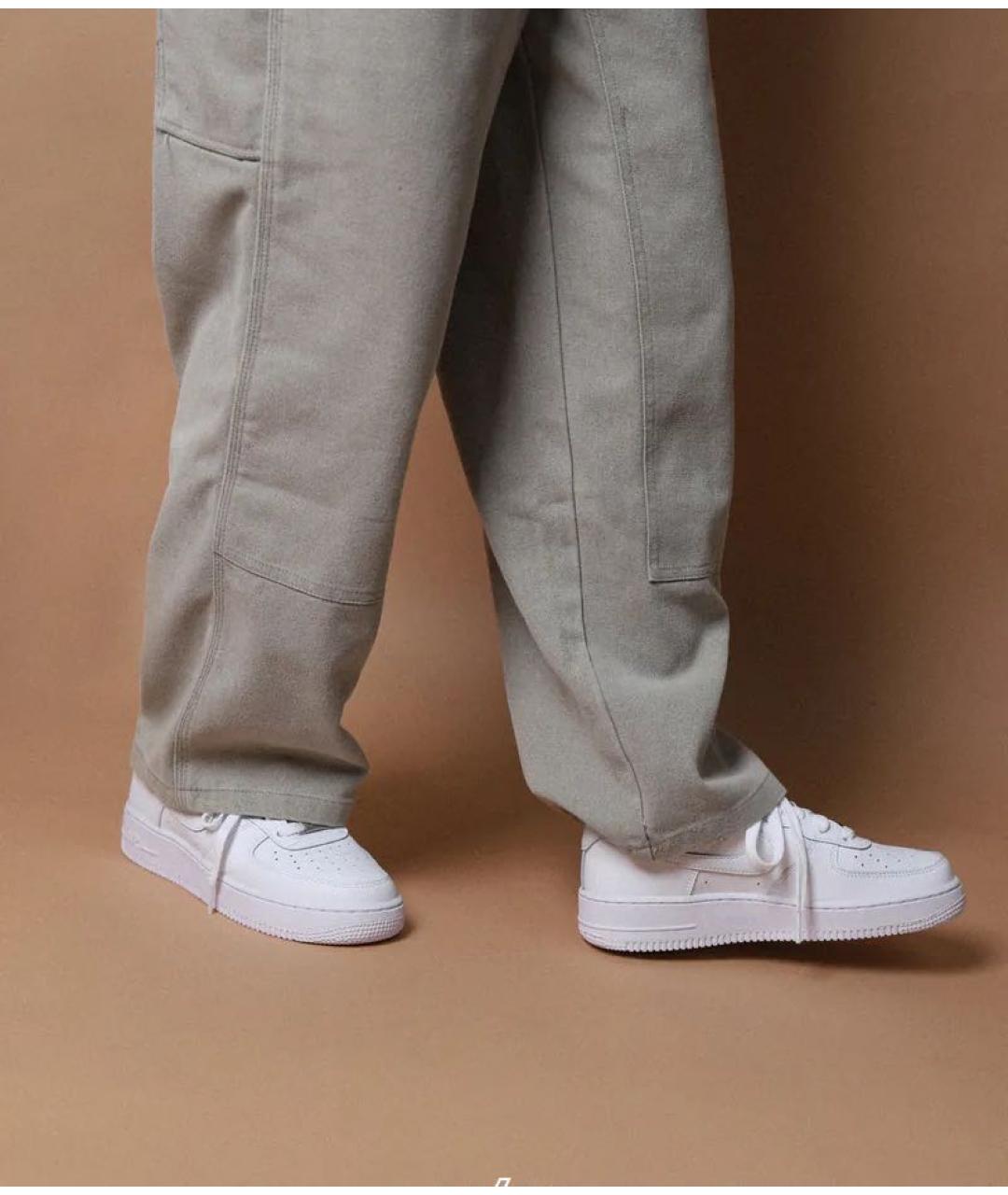 NIKE Белые кожаные низкие кроссовки / кеды, фото 4