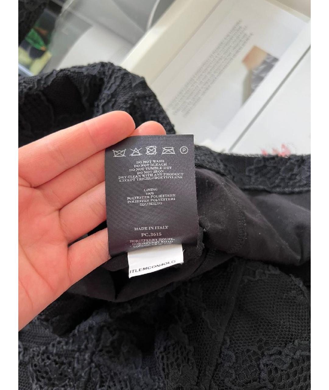 BURBERRY Черное хлопковое платье, фото 7