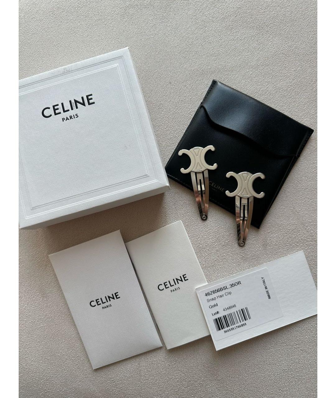 CELINE Серебряная заколка, фото 4