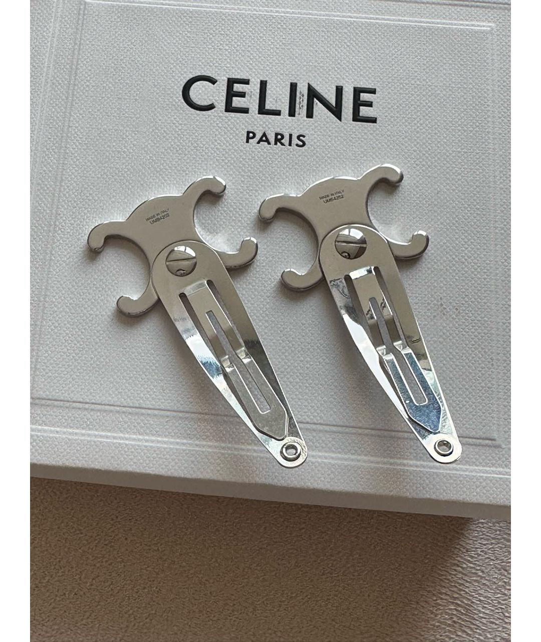 CELINE Серебряная заколка, фото 3