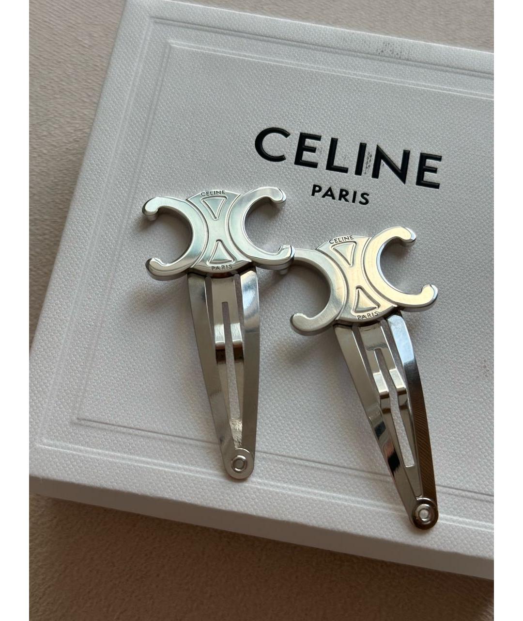CELINE Серебряная заколка, фото 2