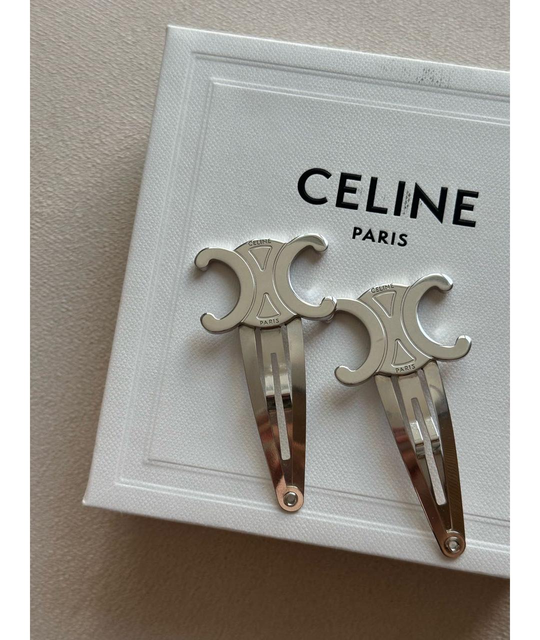 CELINE Серебряная заколка, фото 9