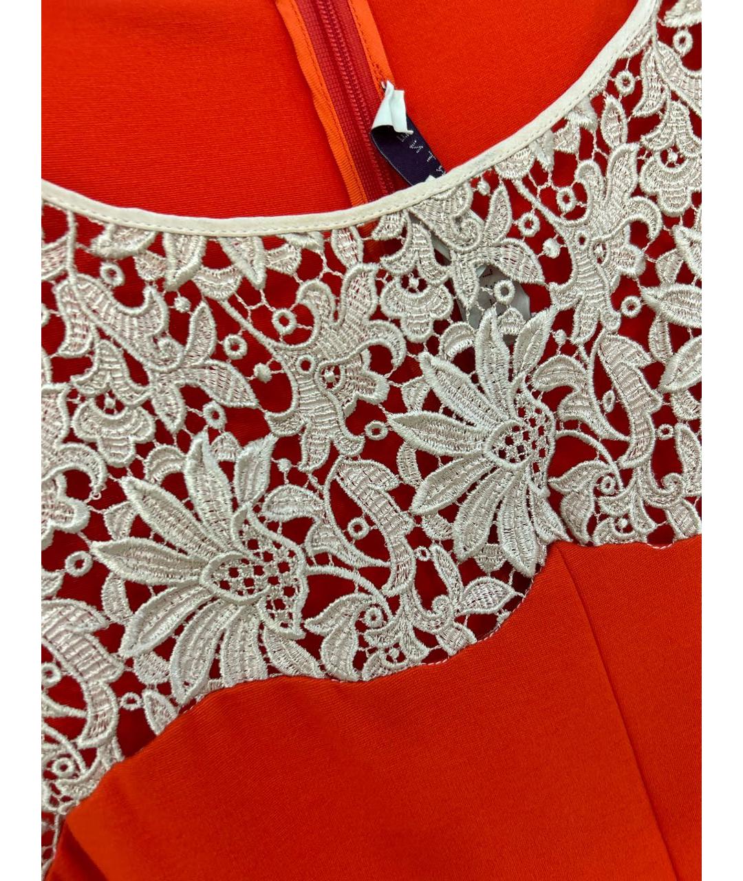 STELLA MCCARTNEY Оранжевое полиэстеровое повседневное платье, фото 4