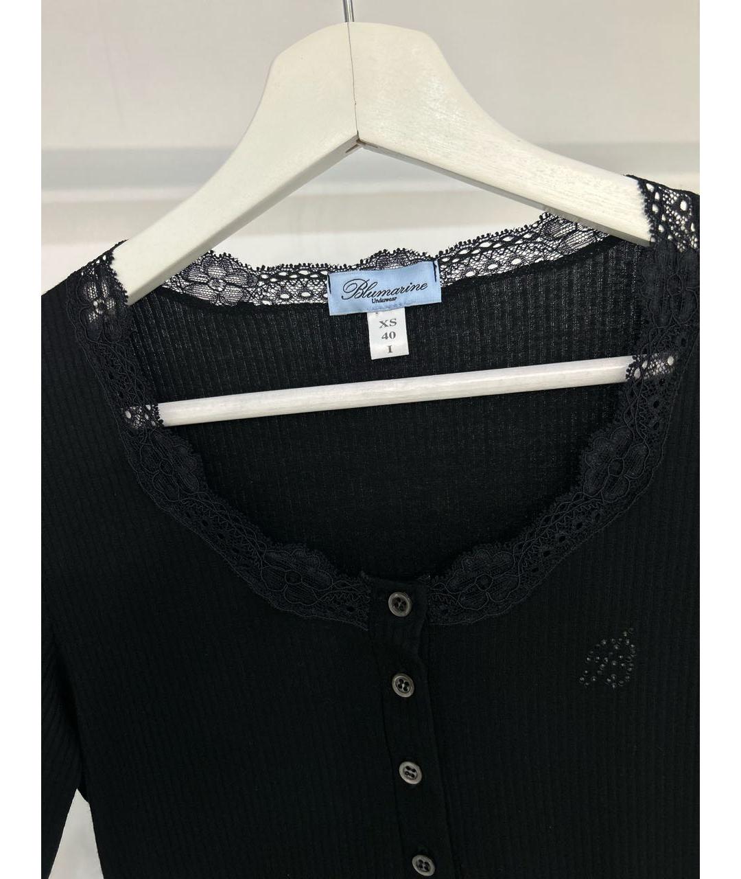 BLUMARINE Черная вискозная пижама, фото 3