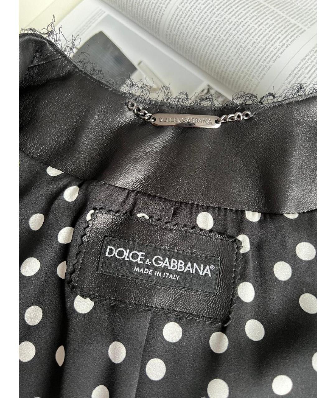 DOLCE&GABBANA Черный хлопковый жакет/пиджак, фото 9