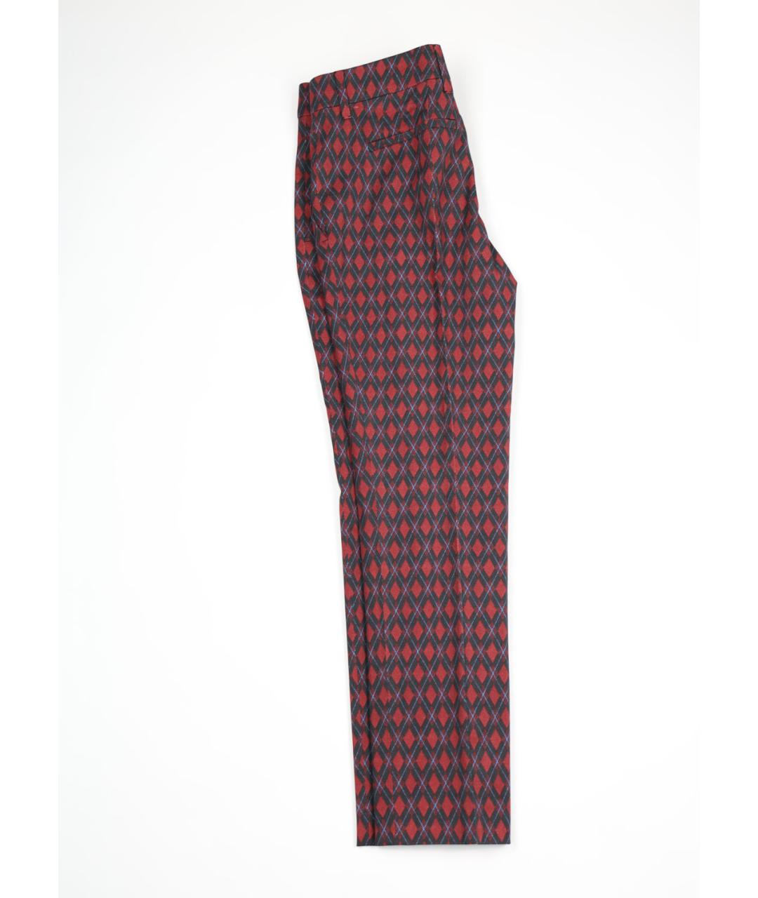 PRADA Мульти шерстяные прямые брюки, фото 5