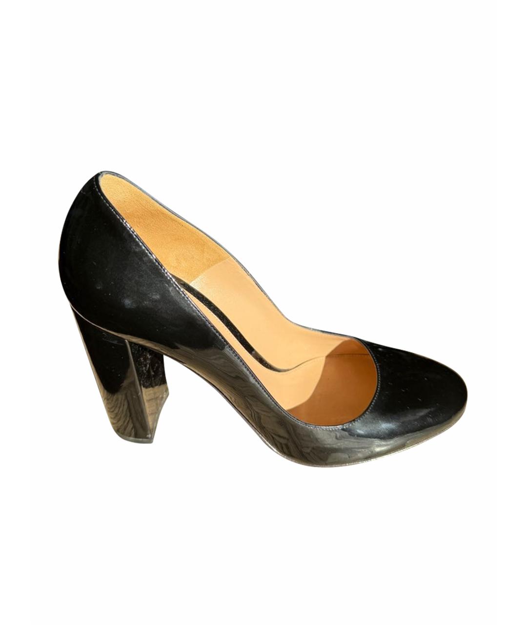 GIANVITO ROSSI Черные туфли из лакированной кожи, фото 1