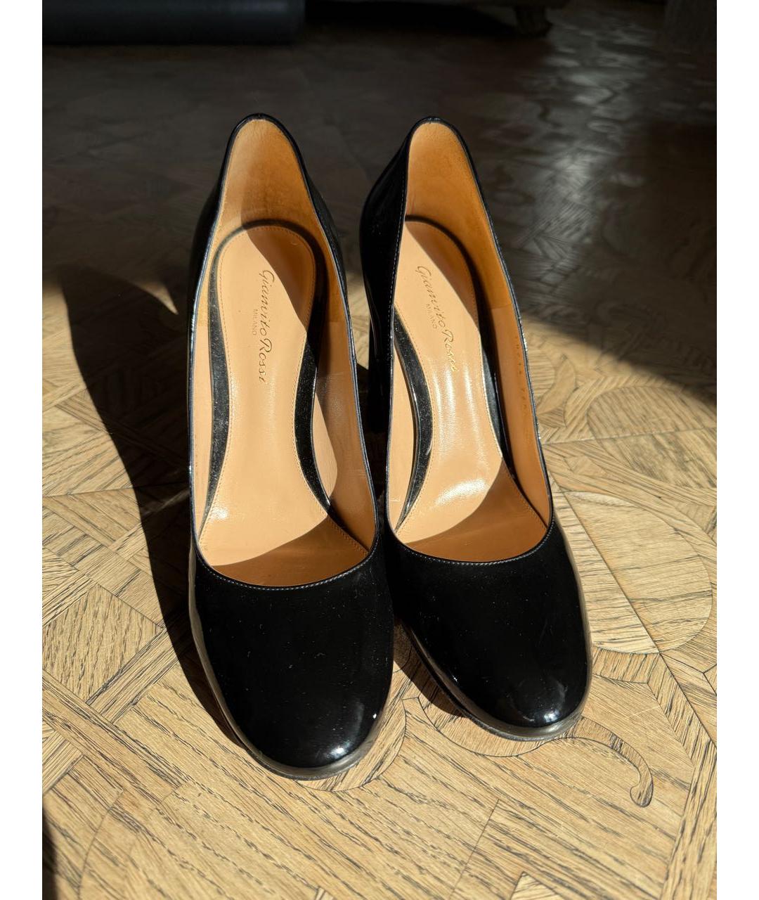 GIANVITO ROSSI Черные туфли из лакированной кожи, фото 2