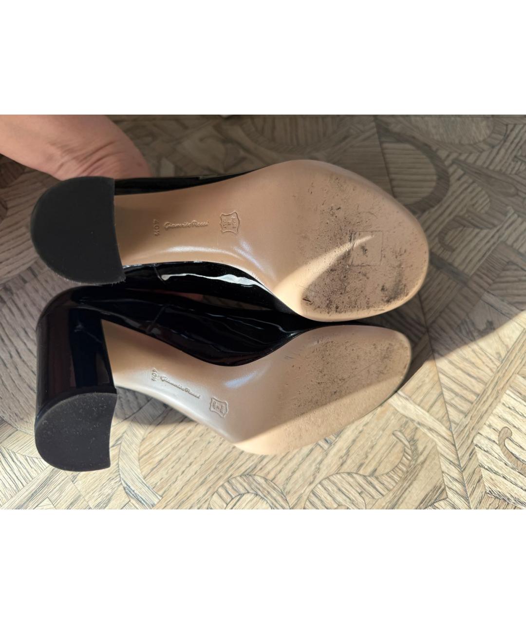 GIANVITO ROSSI Черные туфли из лакированной кожи, фото 5