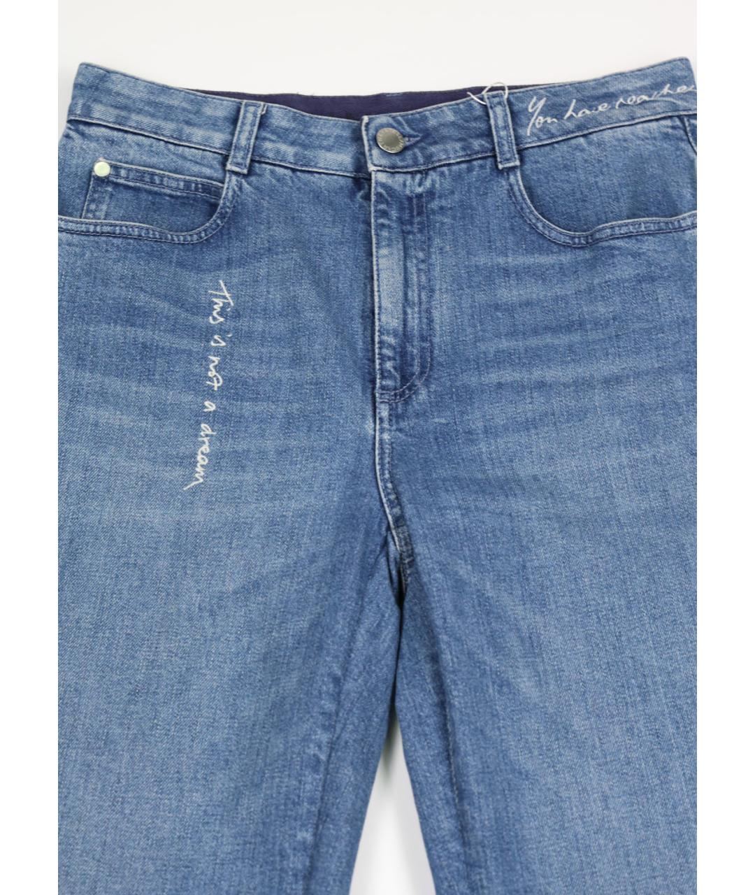 STELLA MCCARTNEY Синие хлопковые прямые джинсы, фото 4