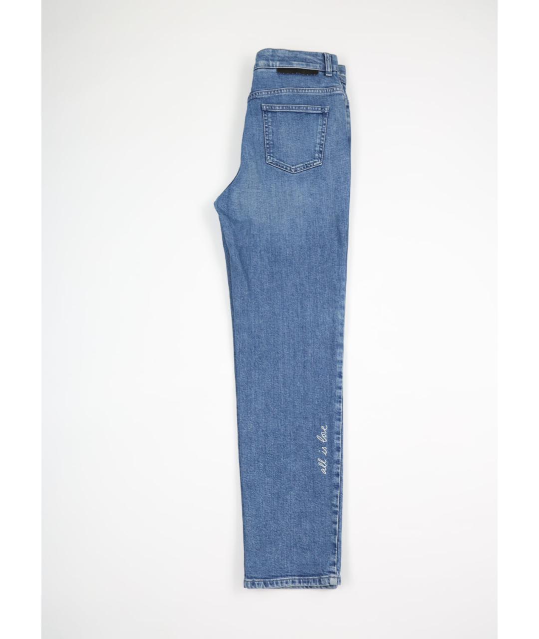 STELLA MCCARTNEY Синие хлопковые прямые джинсы, фото 6