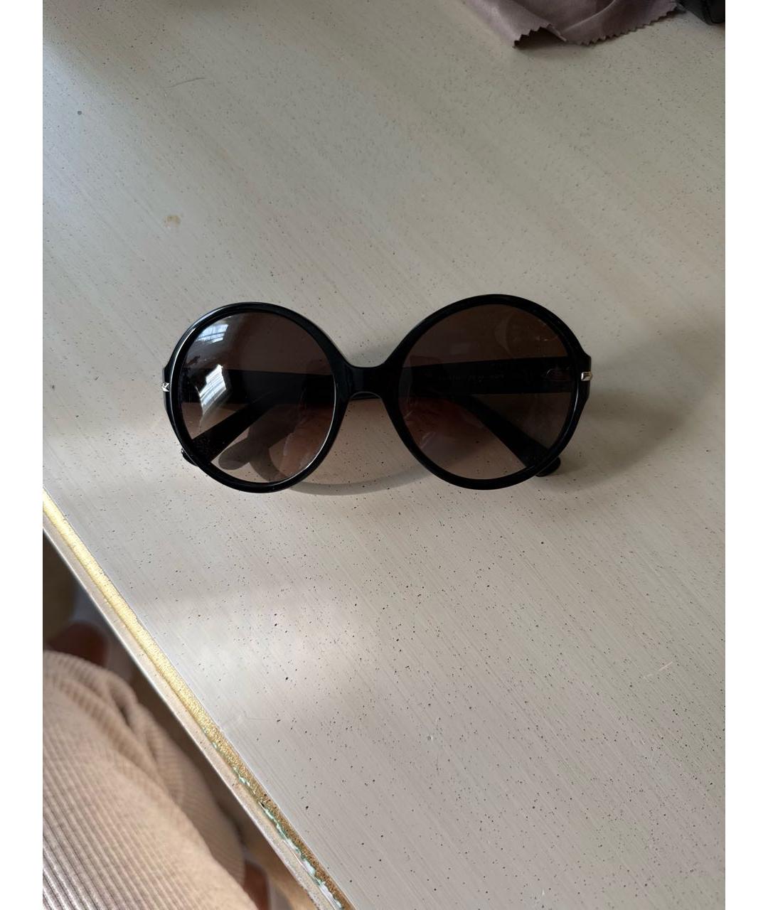 MAX MARA Черные пластиковые солнцезащитные очки, фото 5