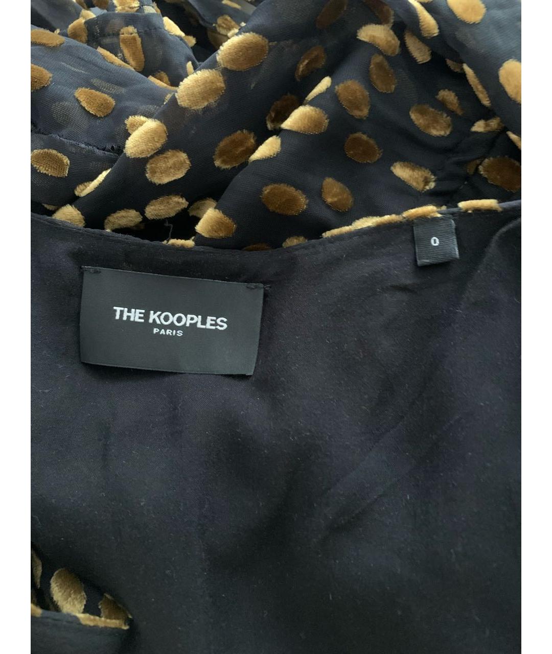 THE KOOPLES Золотое вискозное платье, фото 6
