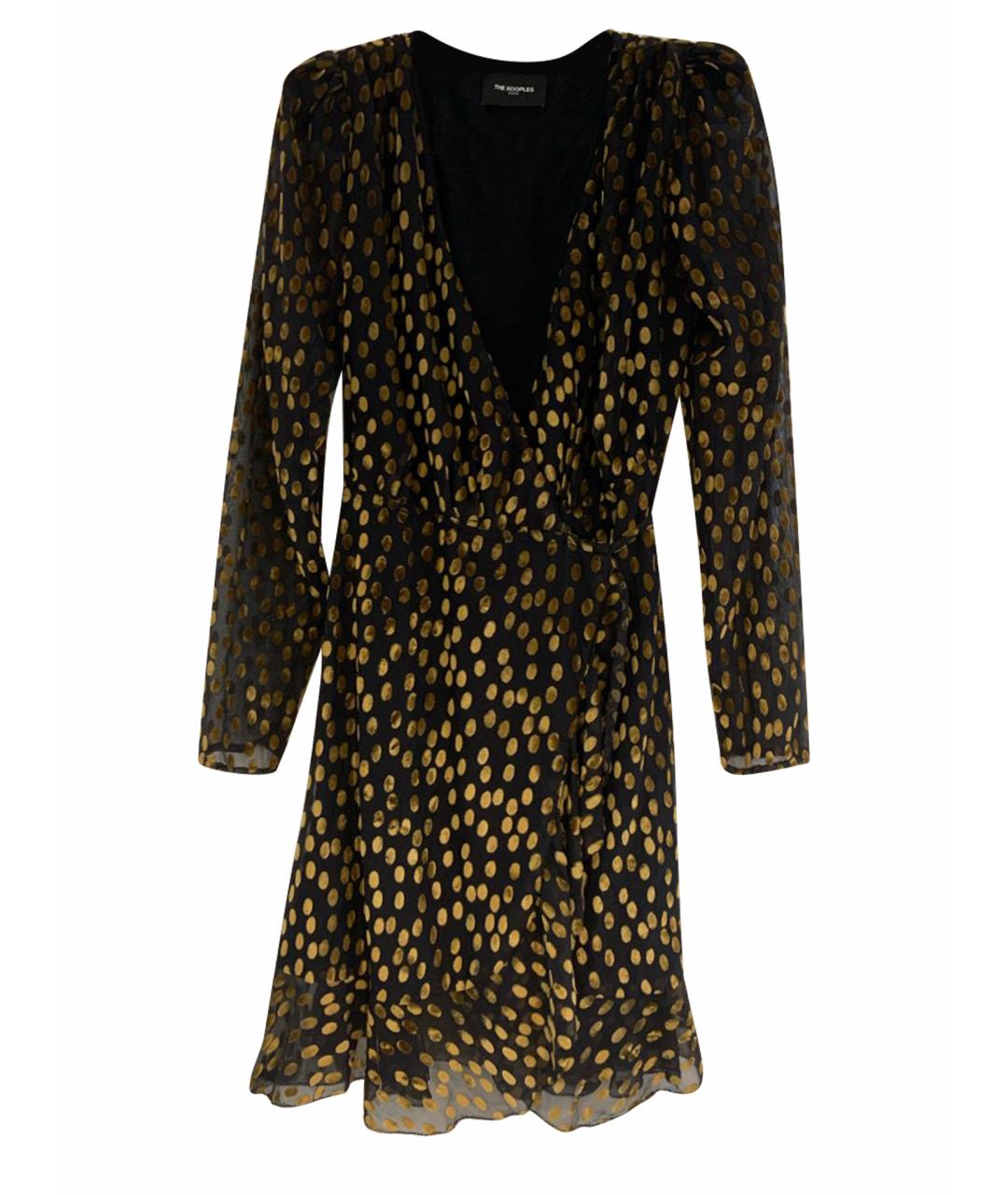 THE KOOPLES Золотое вискозное платье, фото 1