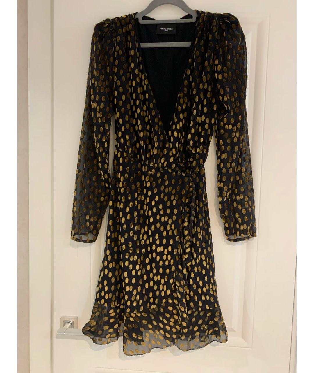 THE KOOPLES Золотое вискозное платье, фото 7