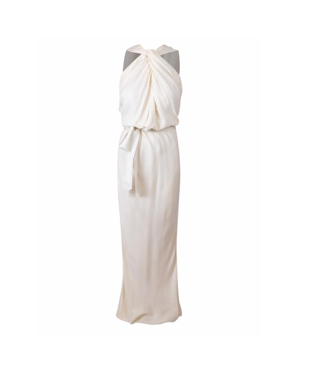 LANVIN Бежевое шелковое вечернее платье, фото 1